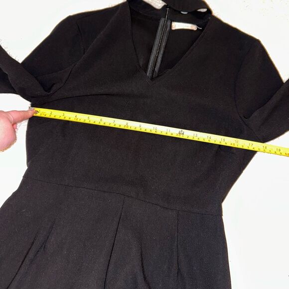 Altar’d State Medium Black Bell Long Sleeve Cutout Womens Romper EUC - Picture 8 of 13